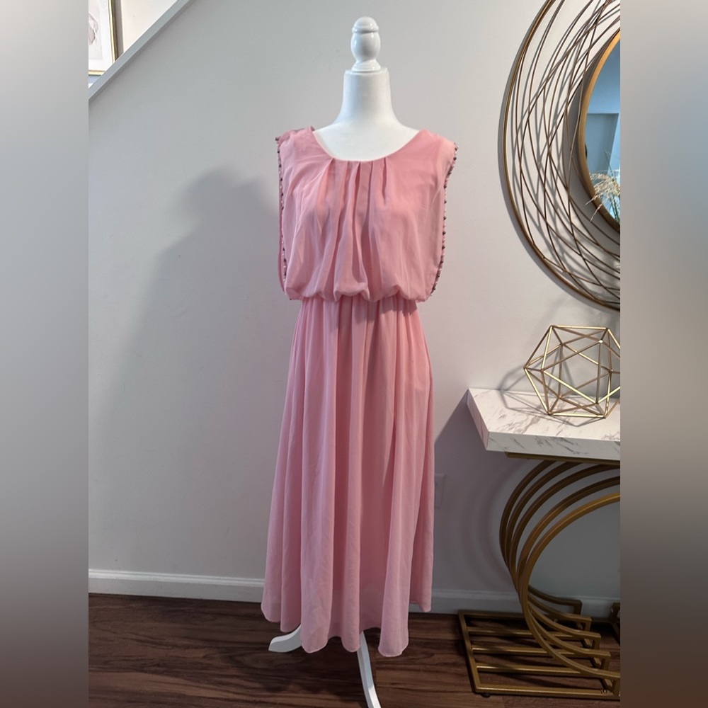 Pink maxi dress